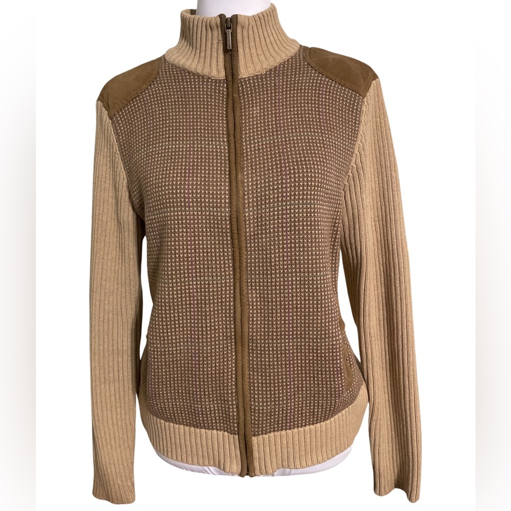 RALPH LAUREN VINTAGE TAUPE HEAVY SWEATER